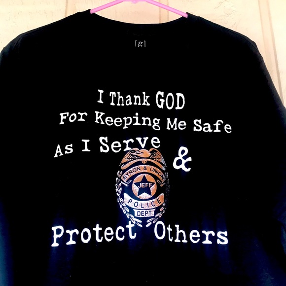 Personalized Police T-shirt - Picture 4 of 5